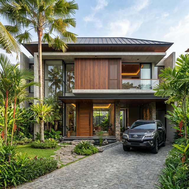 Modern beautiful house
